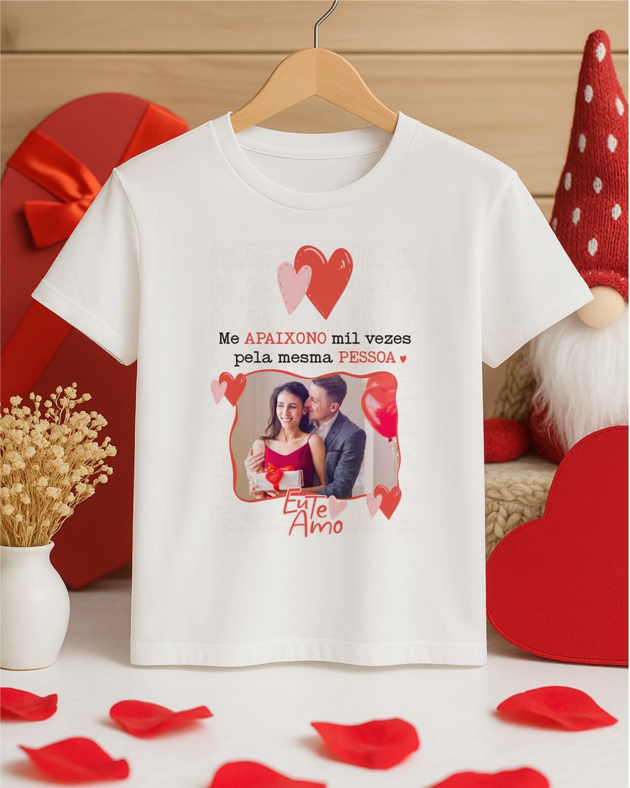 Kit com frases e ilustrações para presentes de casal, Caneca Namorados