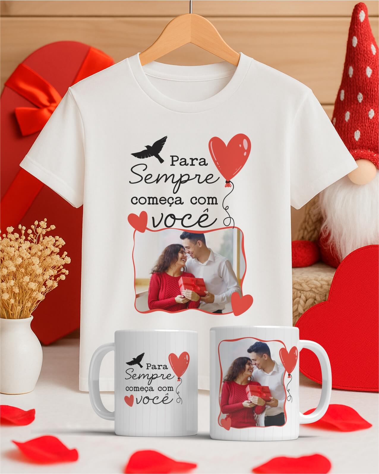 Pacote de artes namorados para canecas e camisetas personalizadas