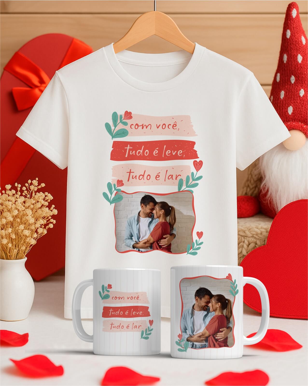 Pacote de artes namorados para canecas e camisetas personalizadas