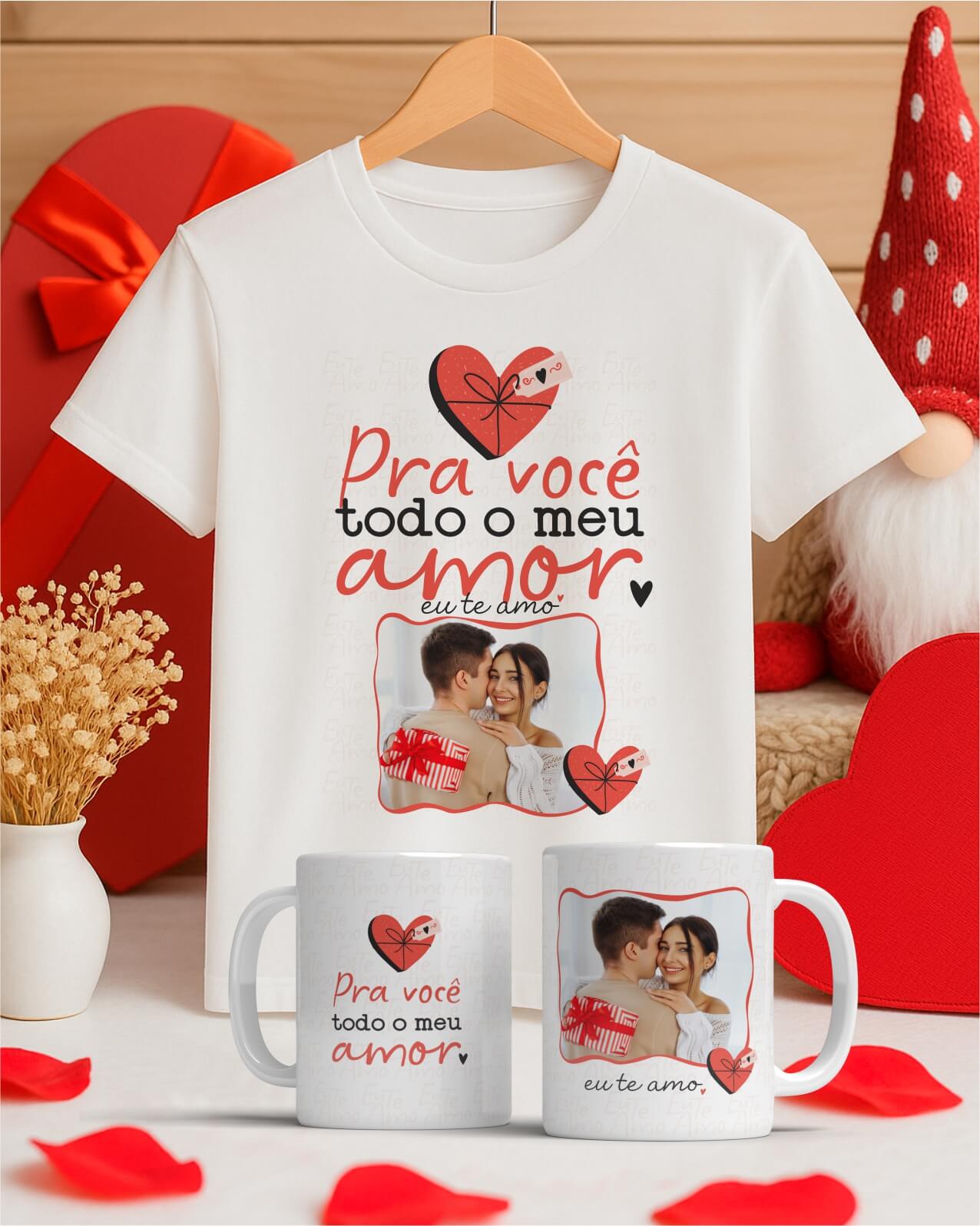 Pacote de artes namorados para canecas e camisetas personalizadas