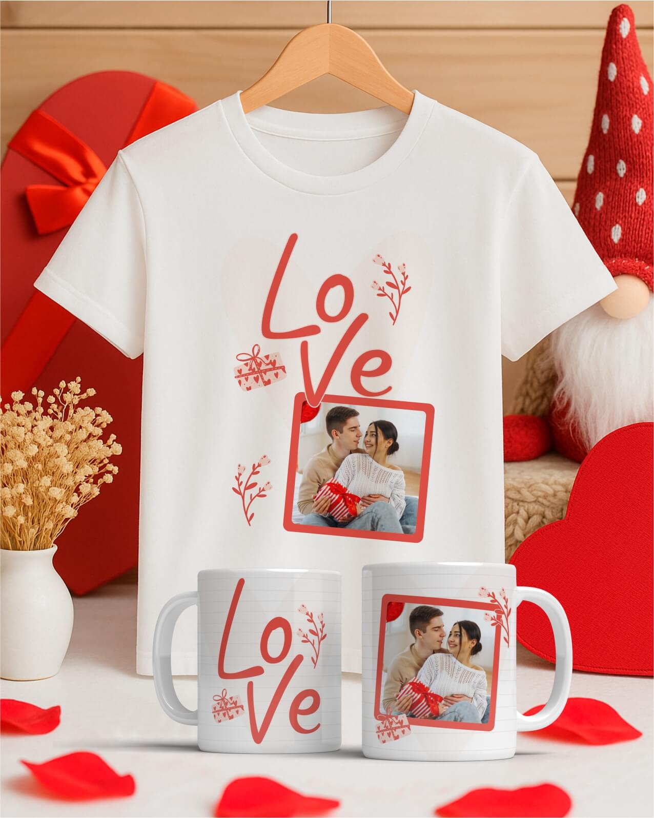 Pacote de artes namorados para canecas e camisetas personalizadas