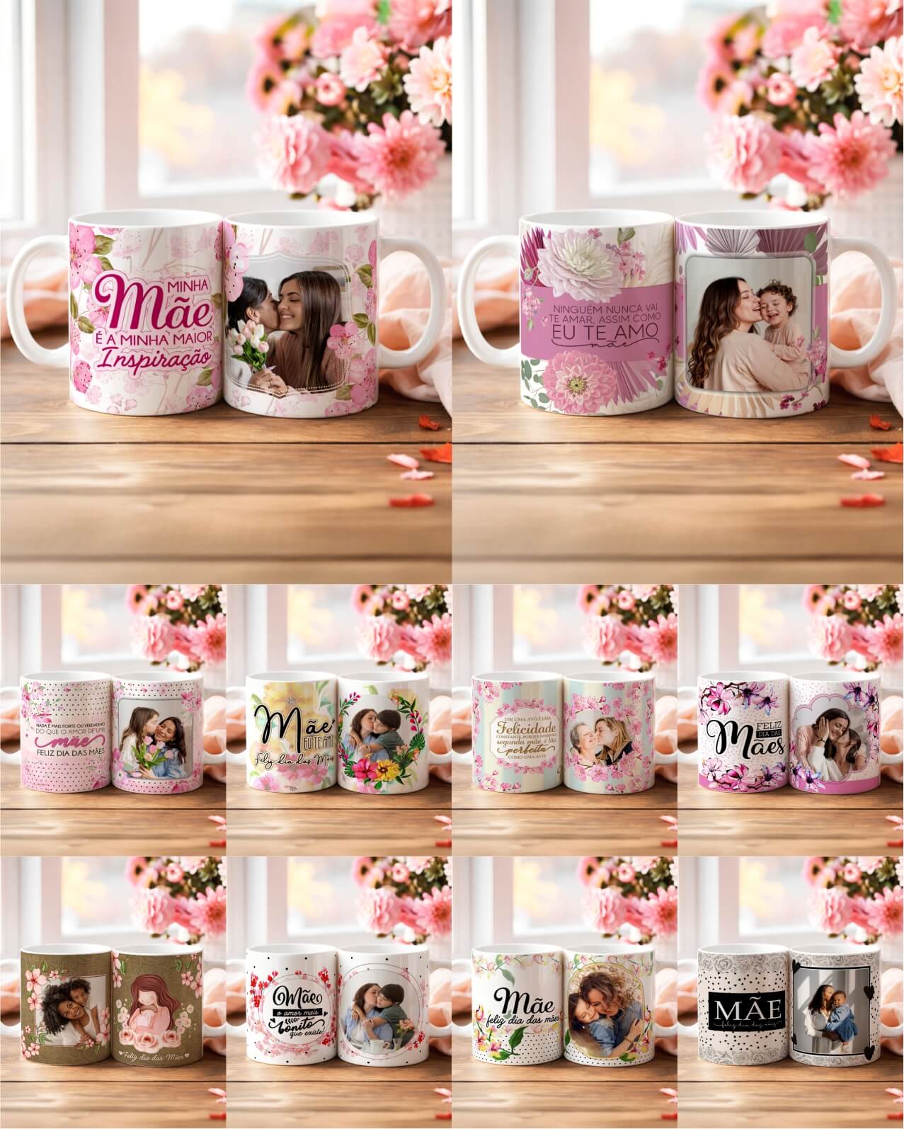 Kit 13 Caneca Mães V3