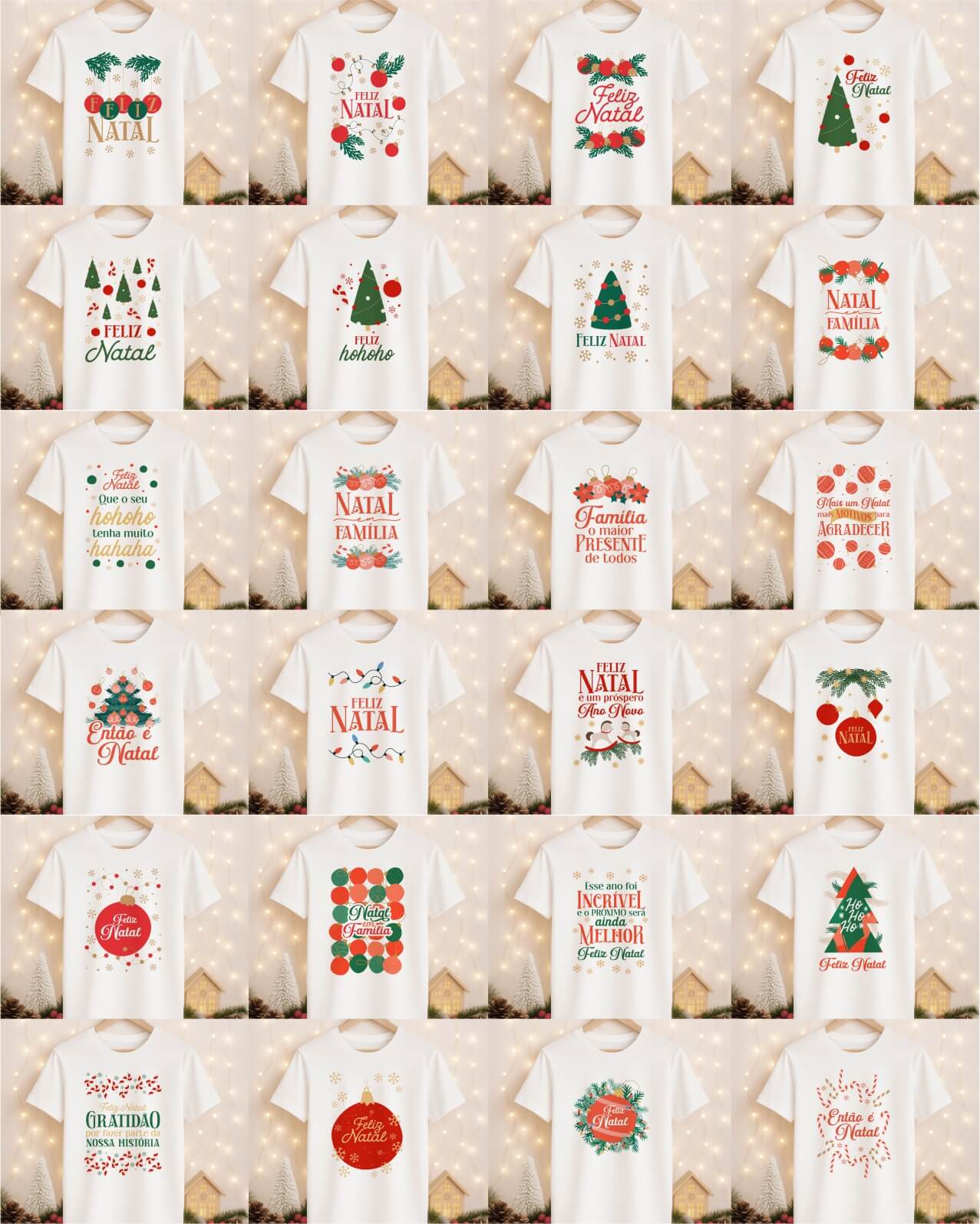 Kit 2 Camisa Natal