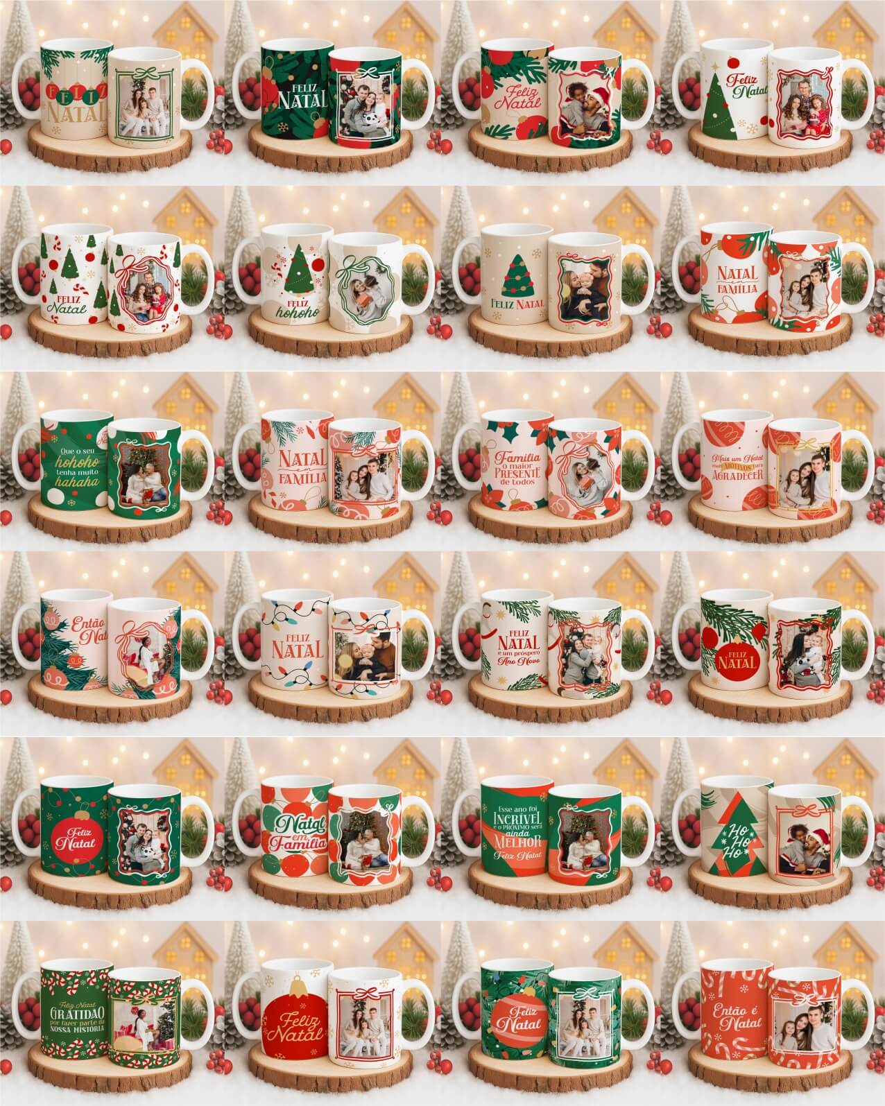 Kit 3 Caneca Natal FOTO