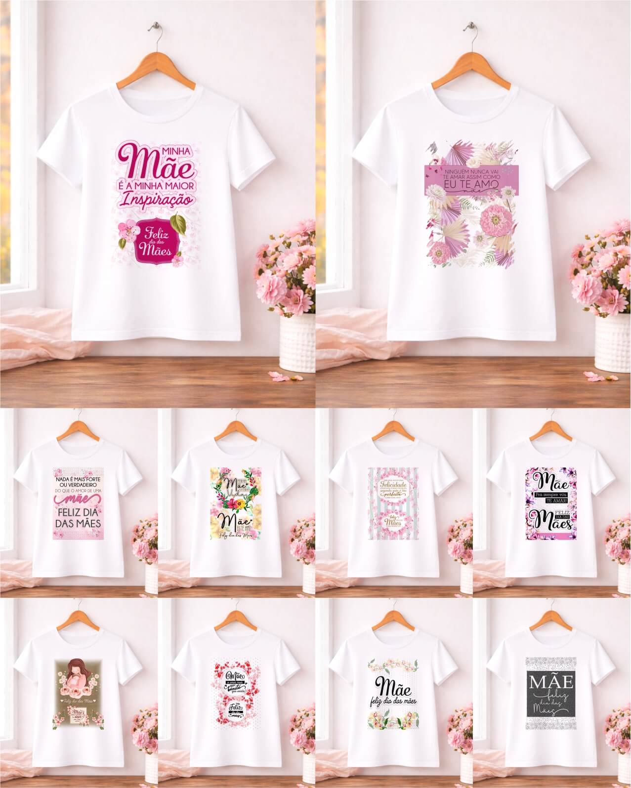 Kit 8 Camisa Mães V3