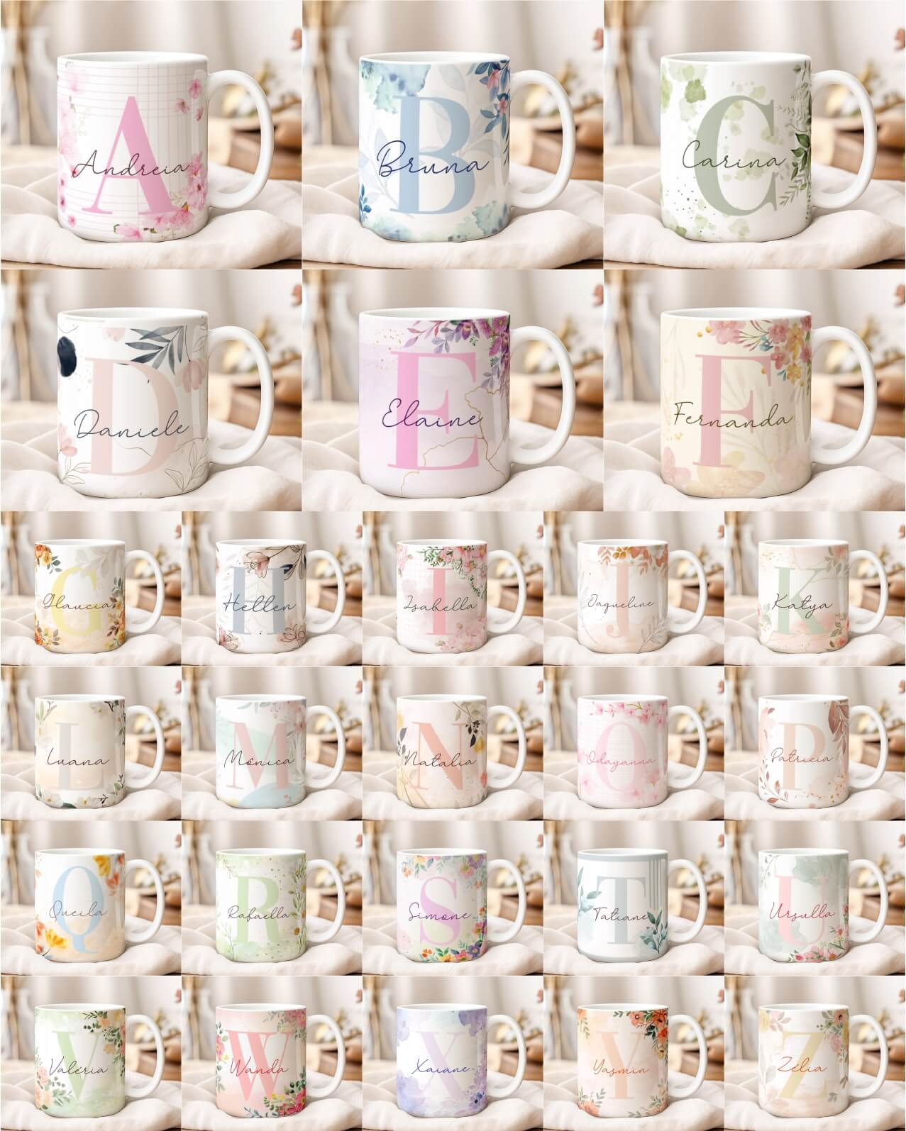 Kit Caneca Alfabeto V2