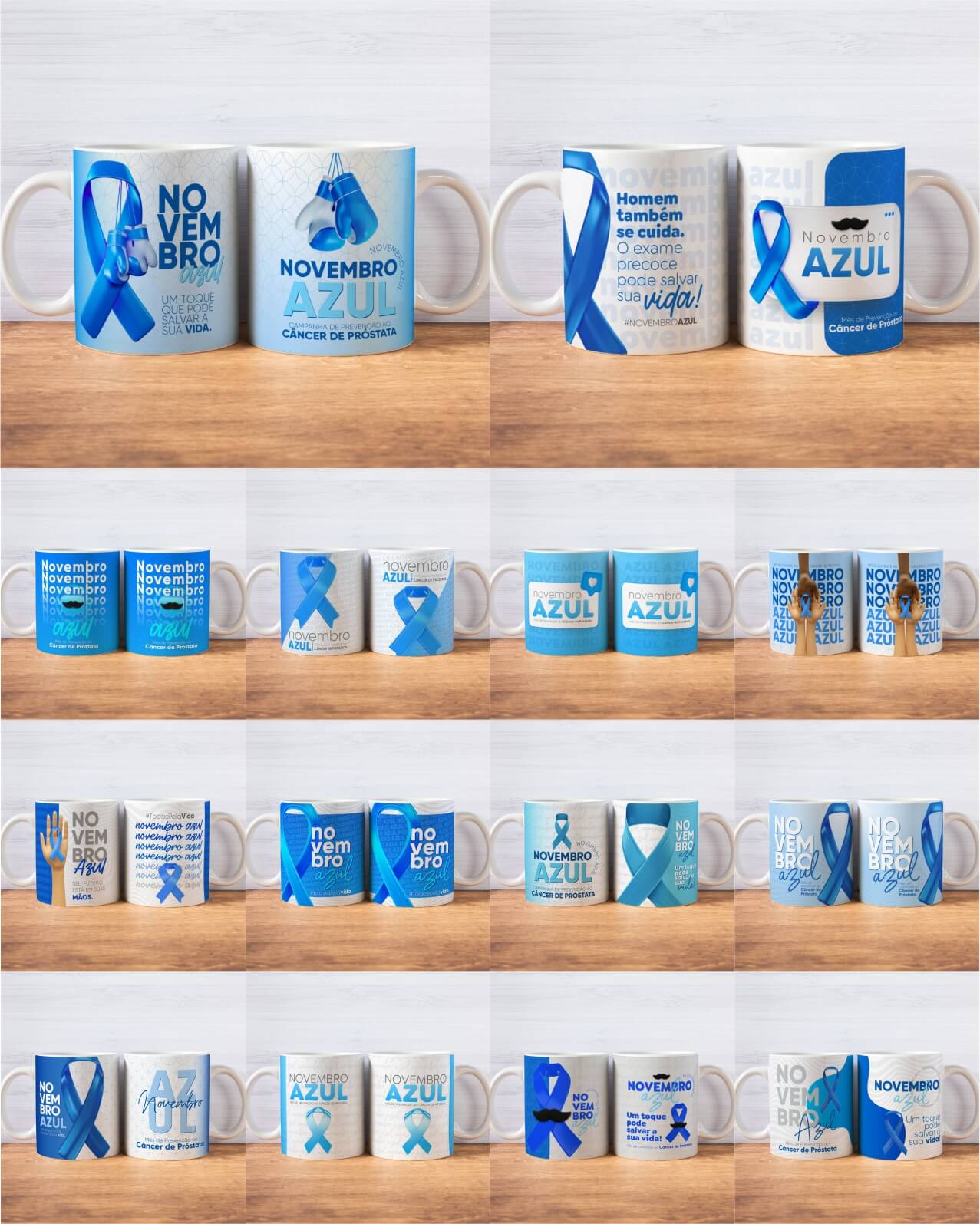 Novembro Azul V3 caneca