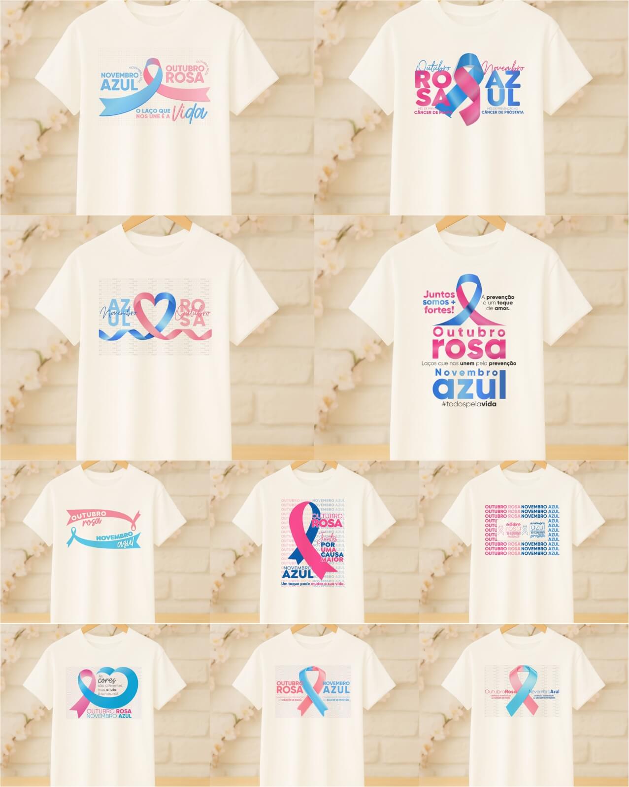 Out Rosa Nov Azul V4 Camisa