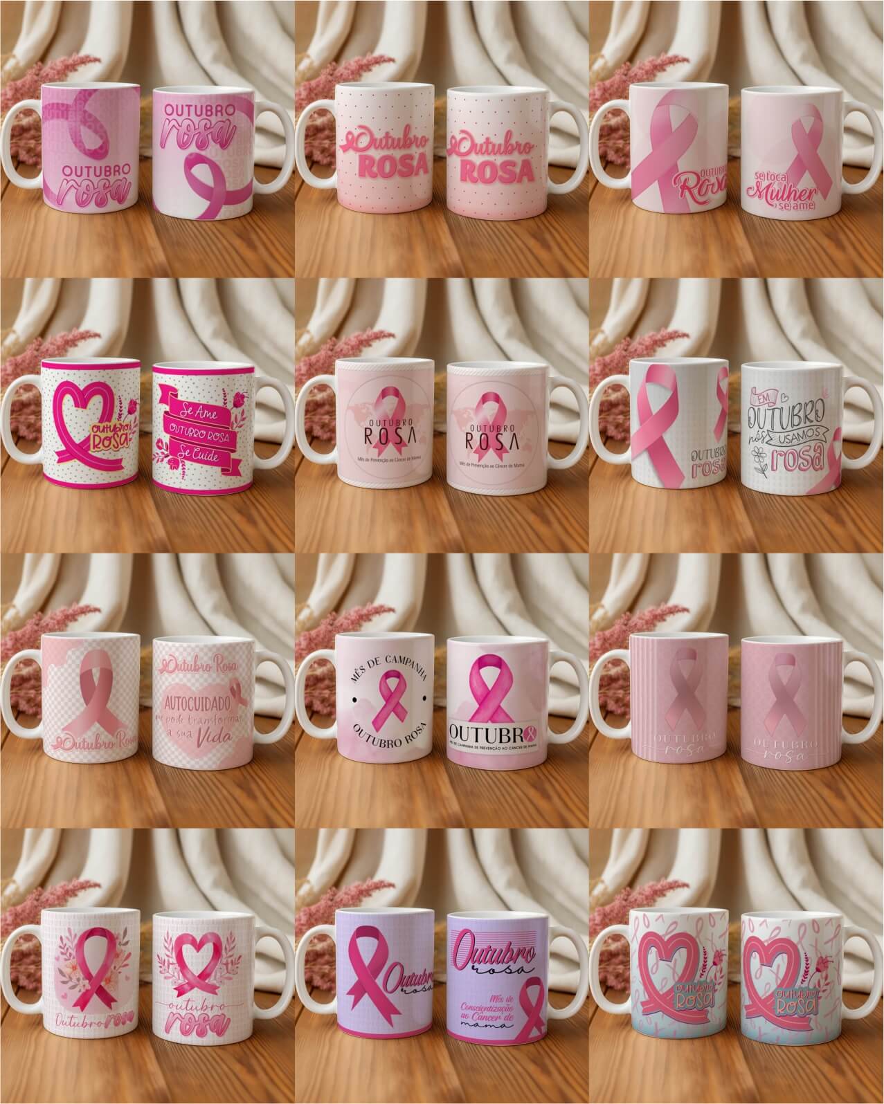 Out Rosa V2 Caneca