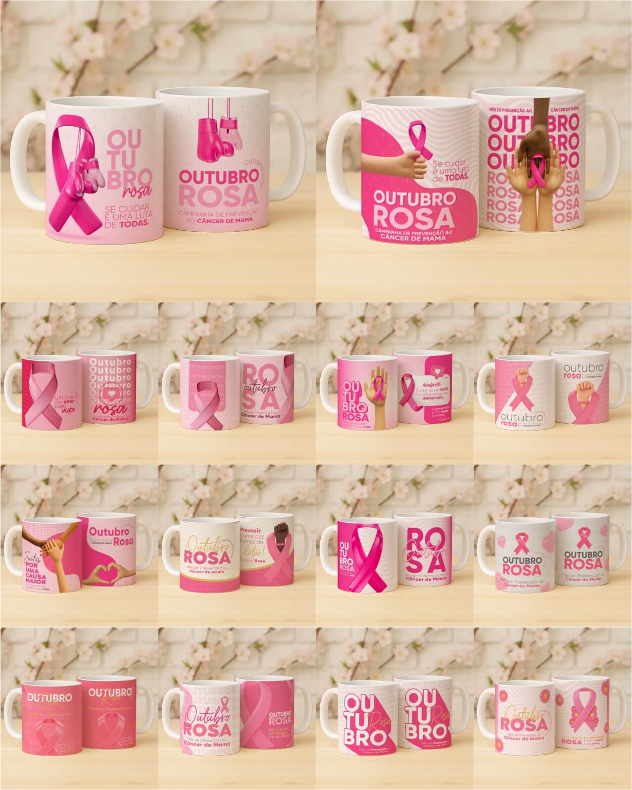 Out Rosa V4 Caneca