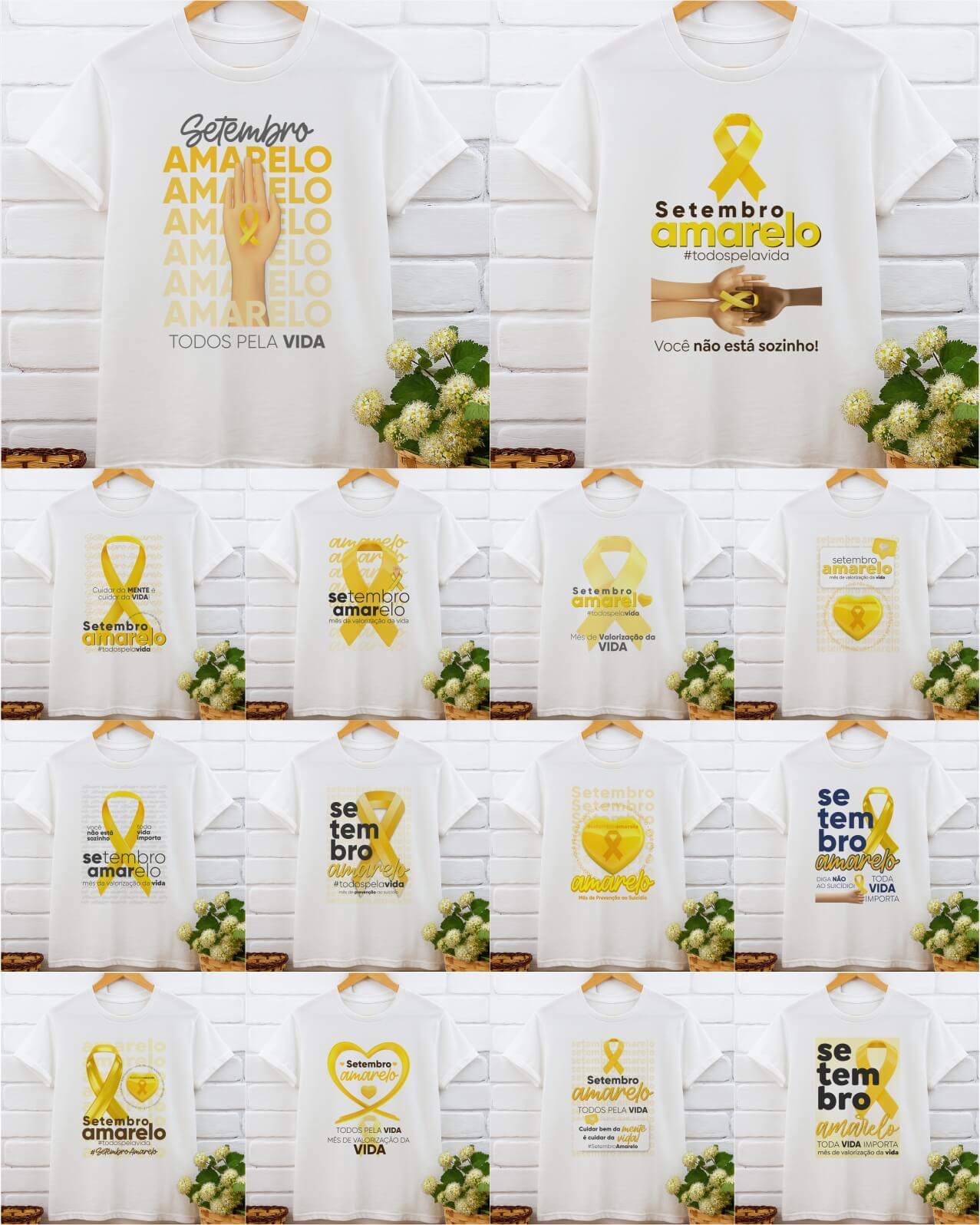 Set Amarelo V4 camisa