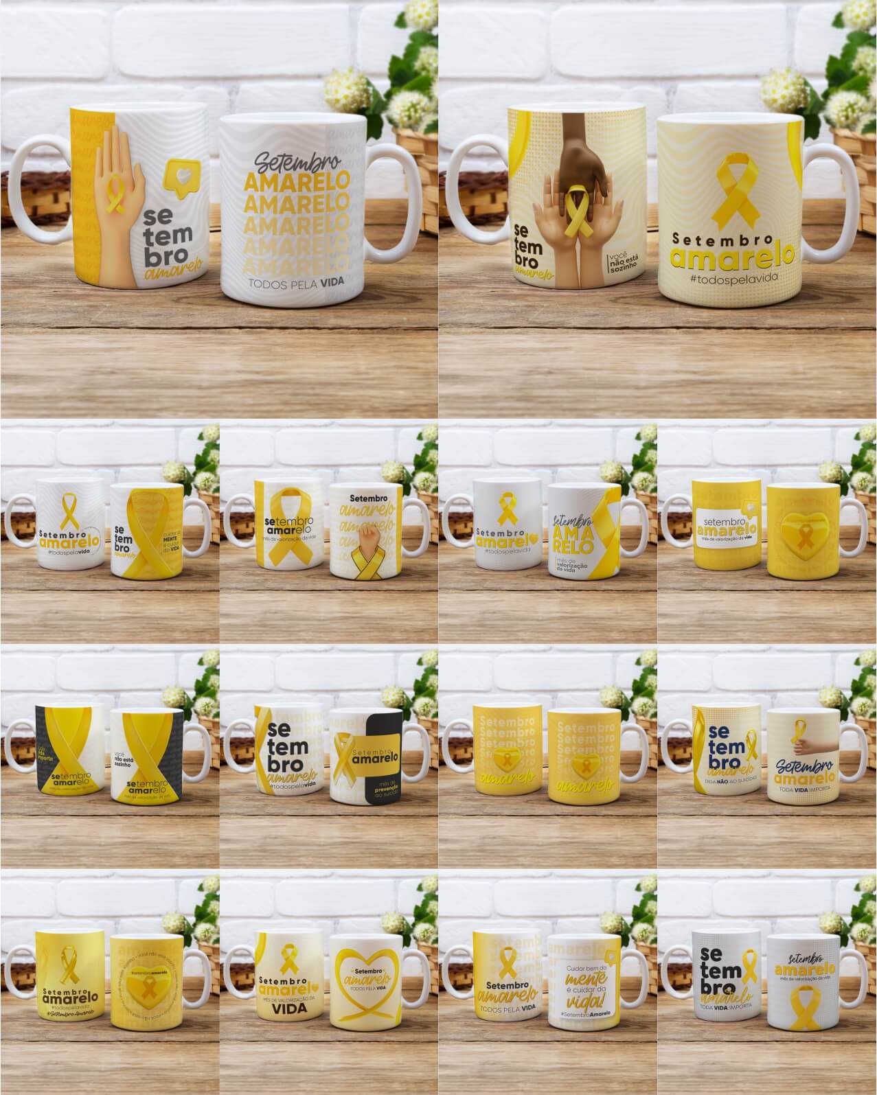 Set Amarelo V4 caneca