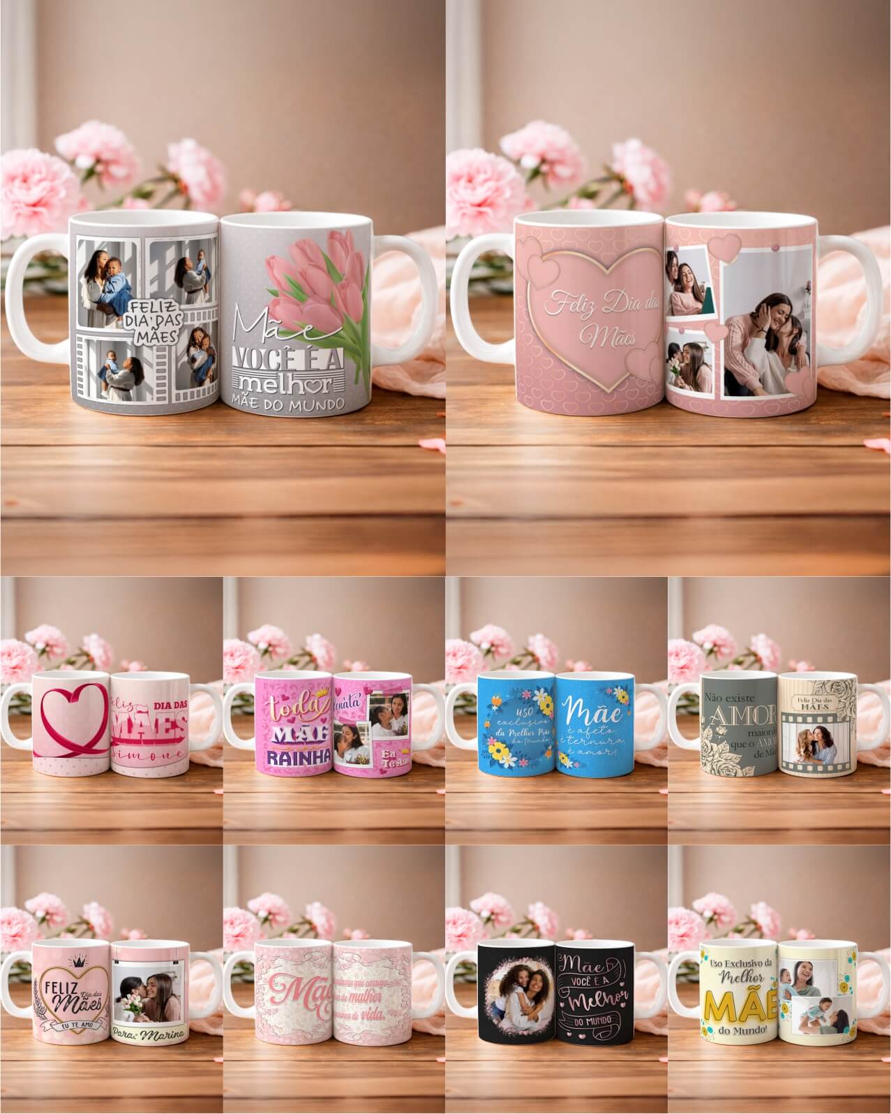V2 Kit 3 Caneca Mães