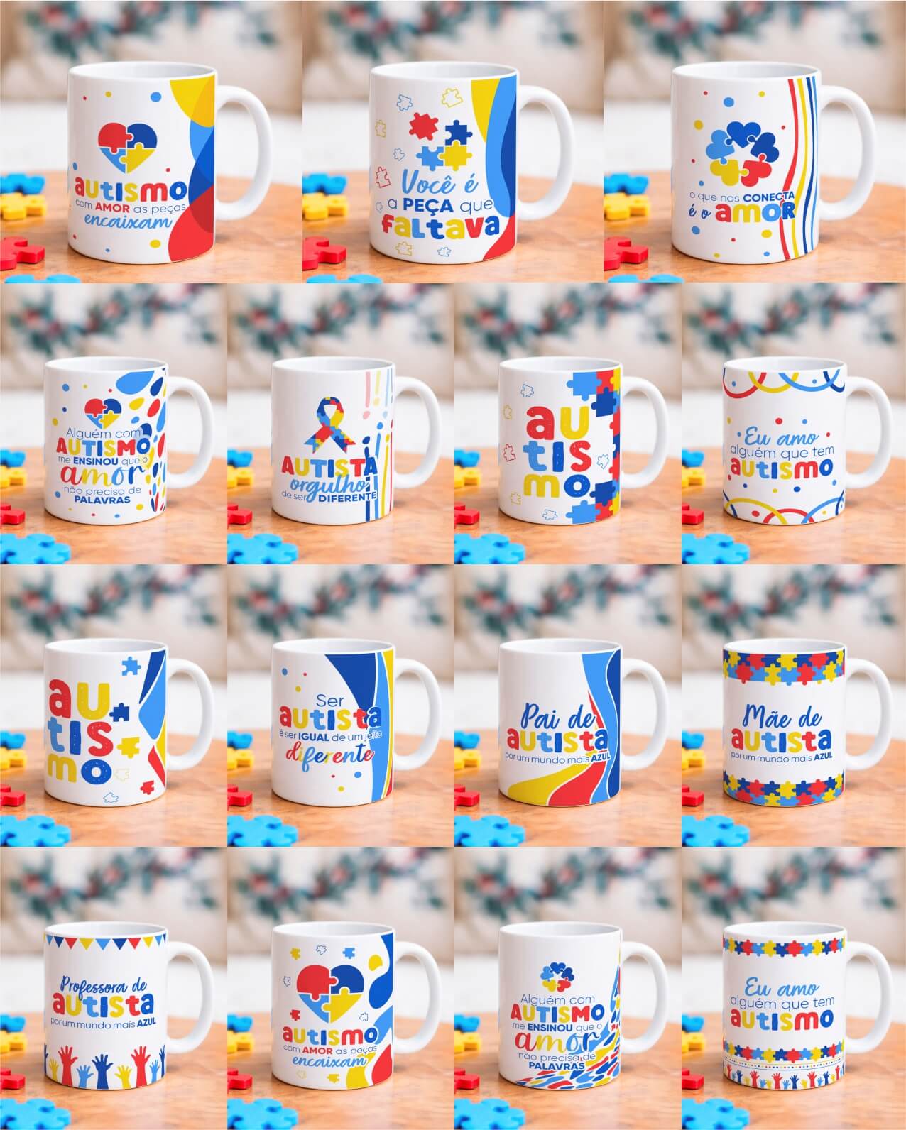 V4 Autismo Caneca