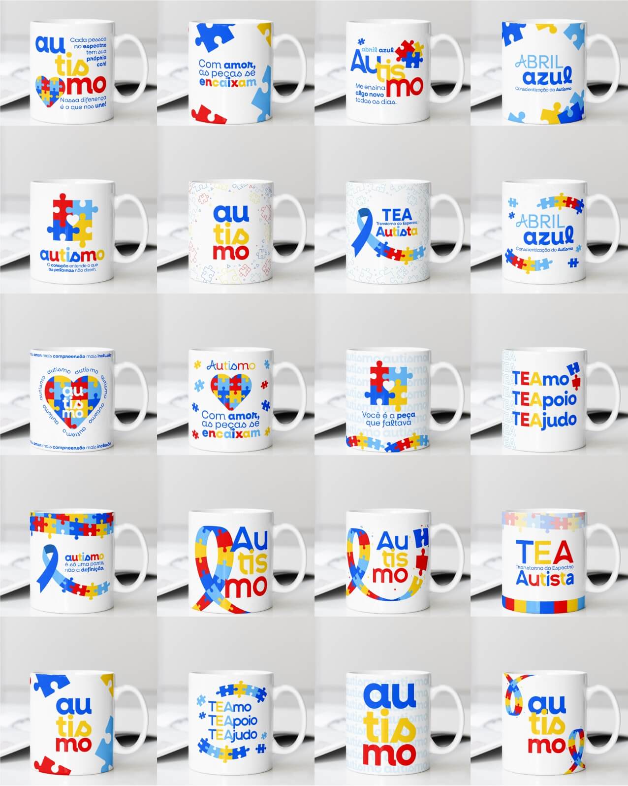 V5 Autismo Caneca
