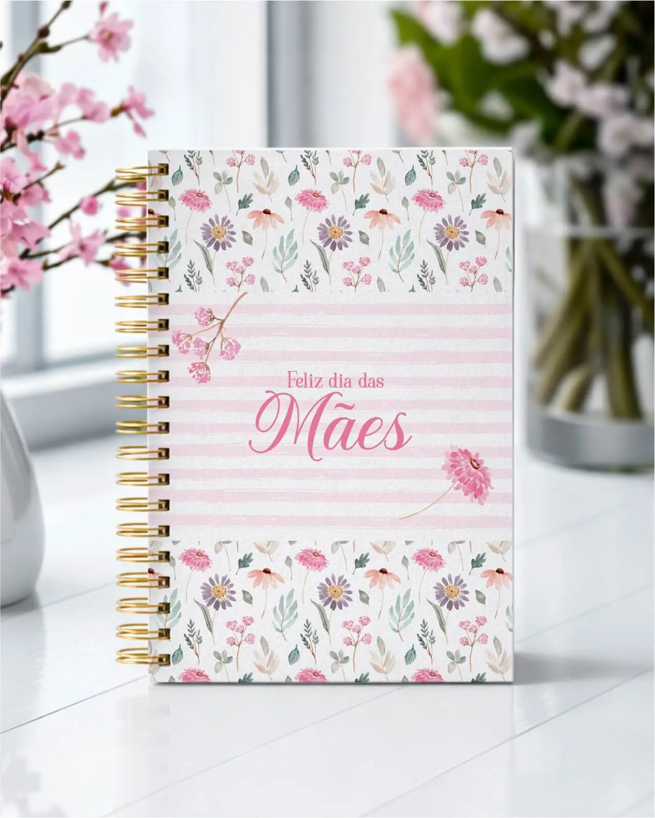 Vintage - Arte Grátis Capa Agenda Dia das Mães