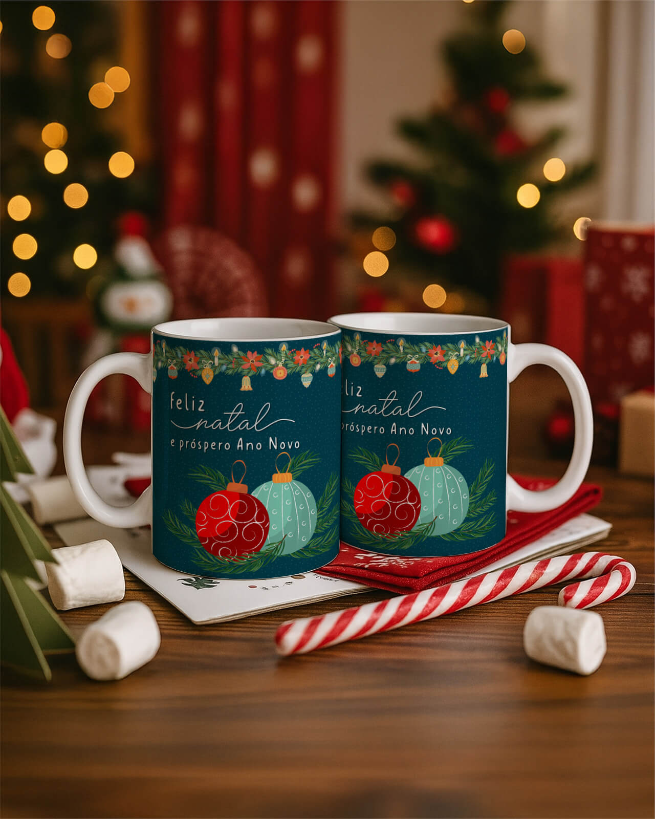 Vintage - Kit 1 Caneca Natal V4 PT1 10