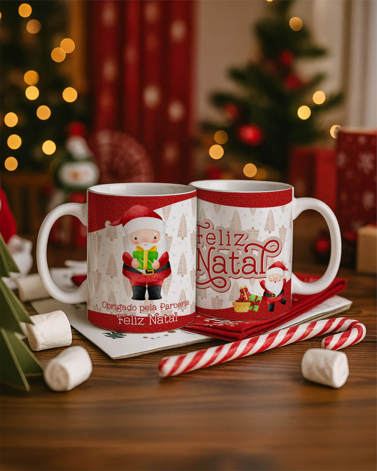 Vintage - Kit 1 Caneca Natal V4 PT1 11