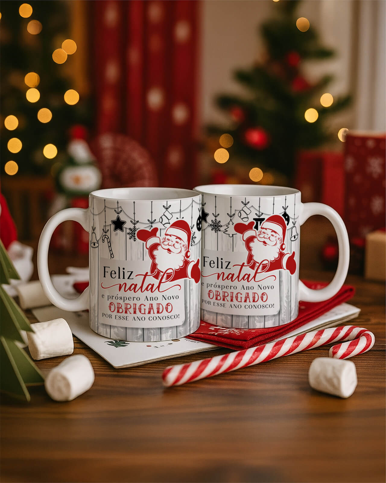 Vintage - Kit 1 Caneca Natal V4 PT1 12