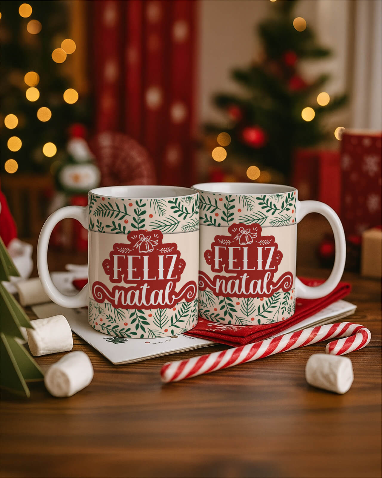 Vintage - Kit 1 Caneca Natal V4 PT1 13