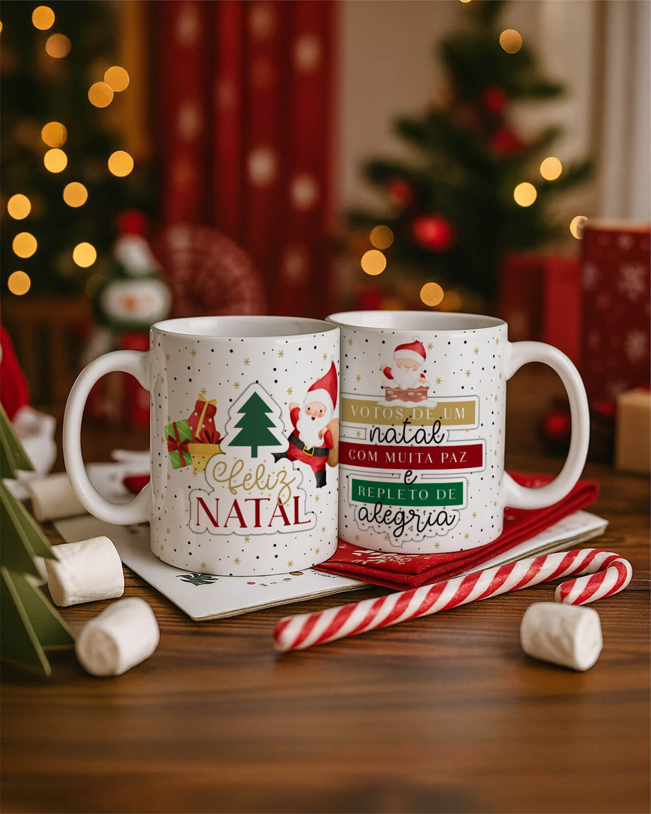 Vintage - Kit 1 Caneca Natal V4 PT1 14