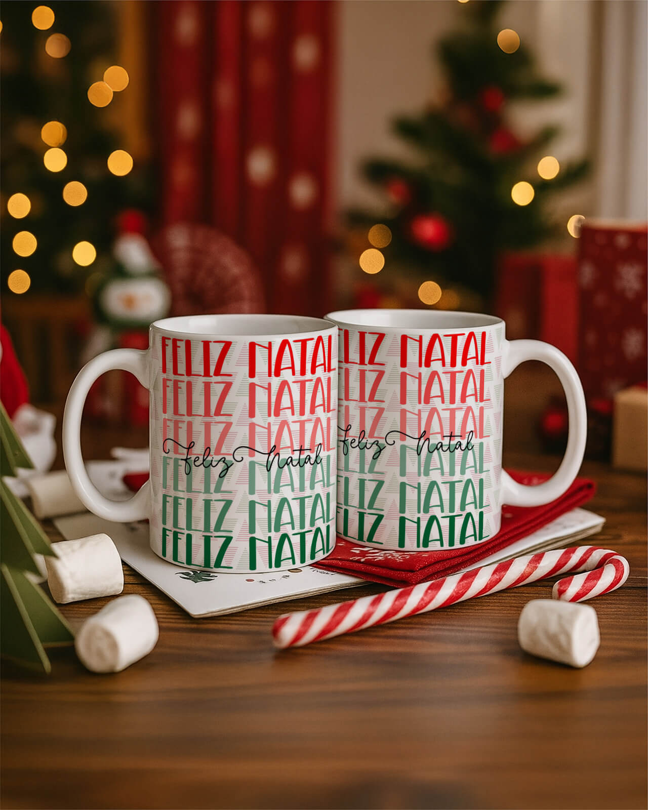 Vintage - Kit 1 Caneca Natal V4 PT1 15