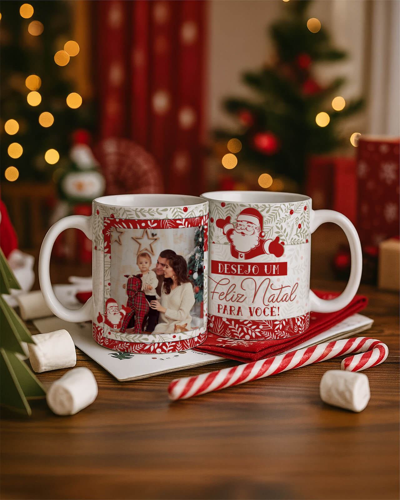Vintage - Kit 1 Caneca Natal V4 PT1 3