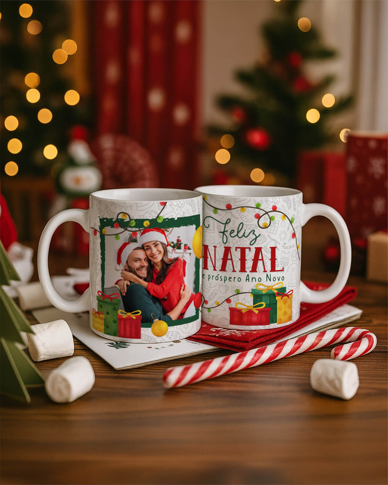 Vintage - Kit 1 Caneca Natal V4 PT1 6