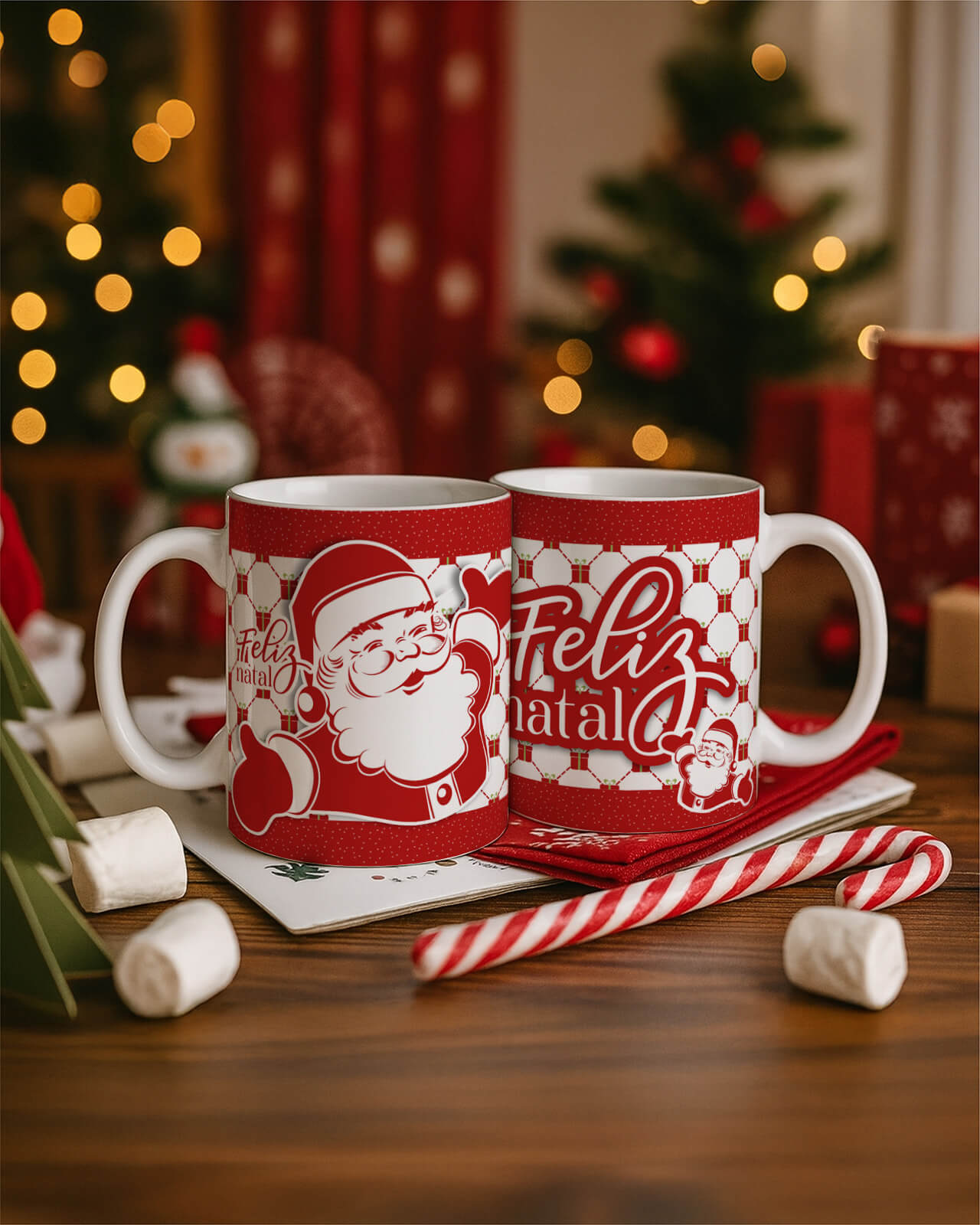 Vintage - Kit 1 Caneca Natal V4 PT1 7