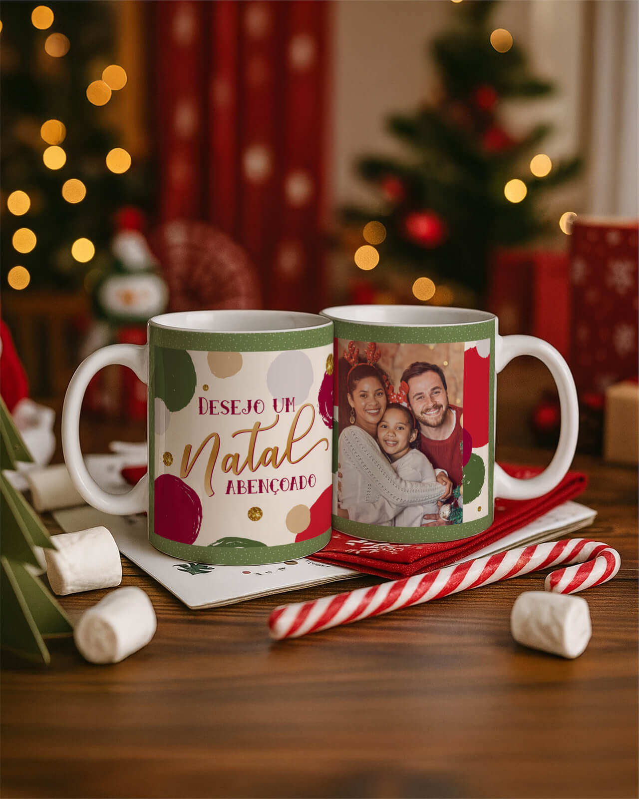 Vintage - Kit 1 Caneca Natal V4 PT1 8