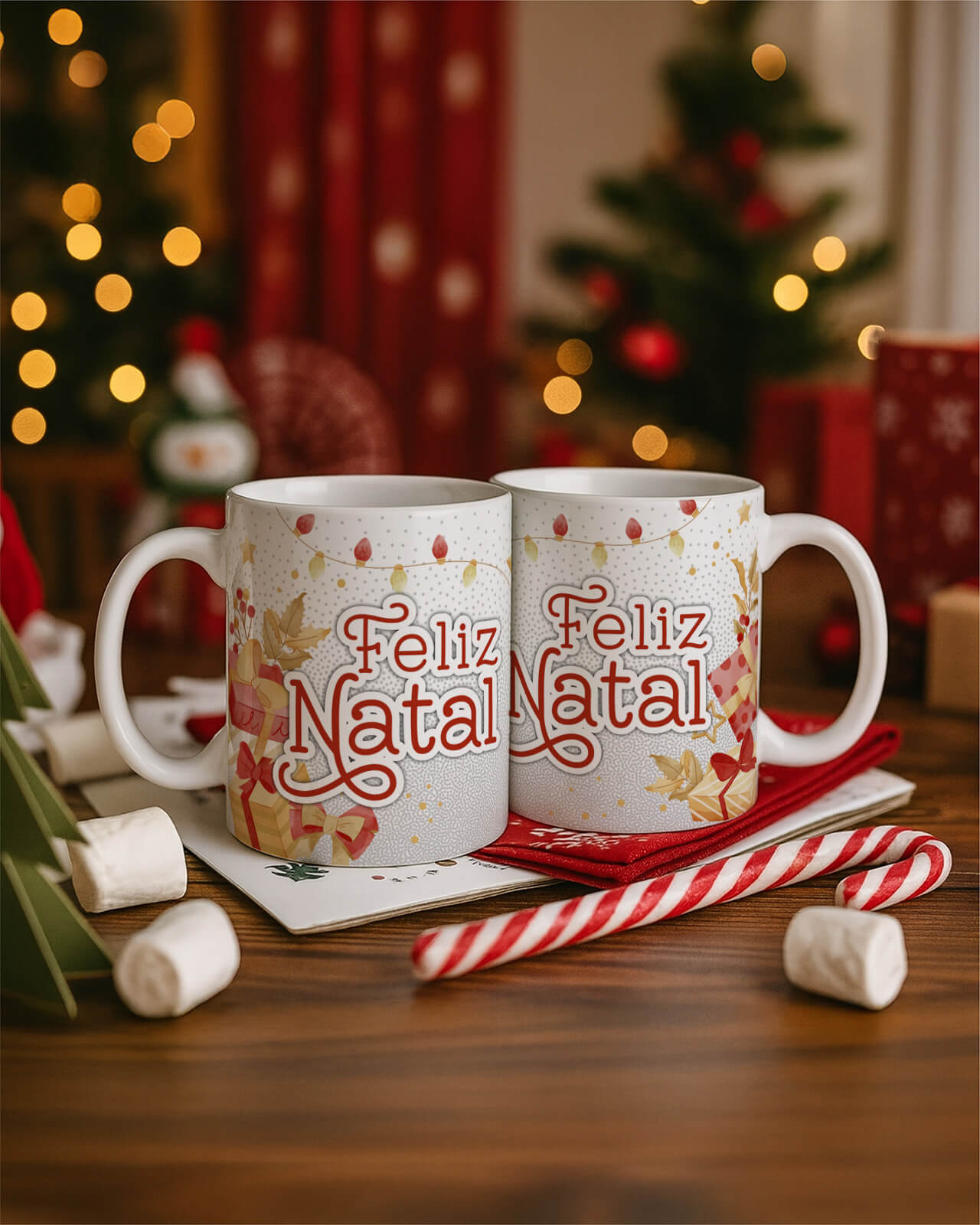 Vintage - Kit 1 Caneca Natal V4 PT1 9