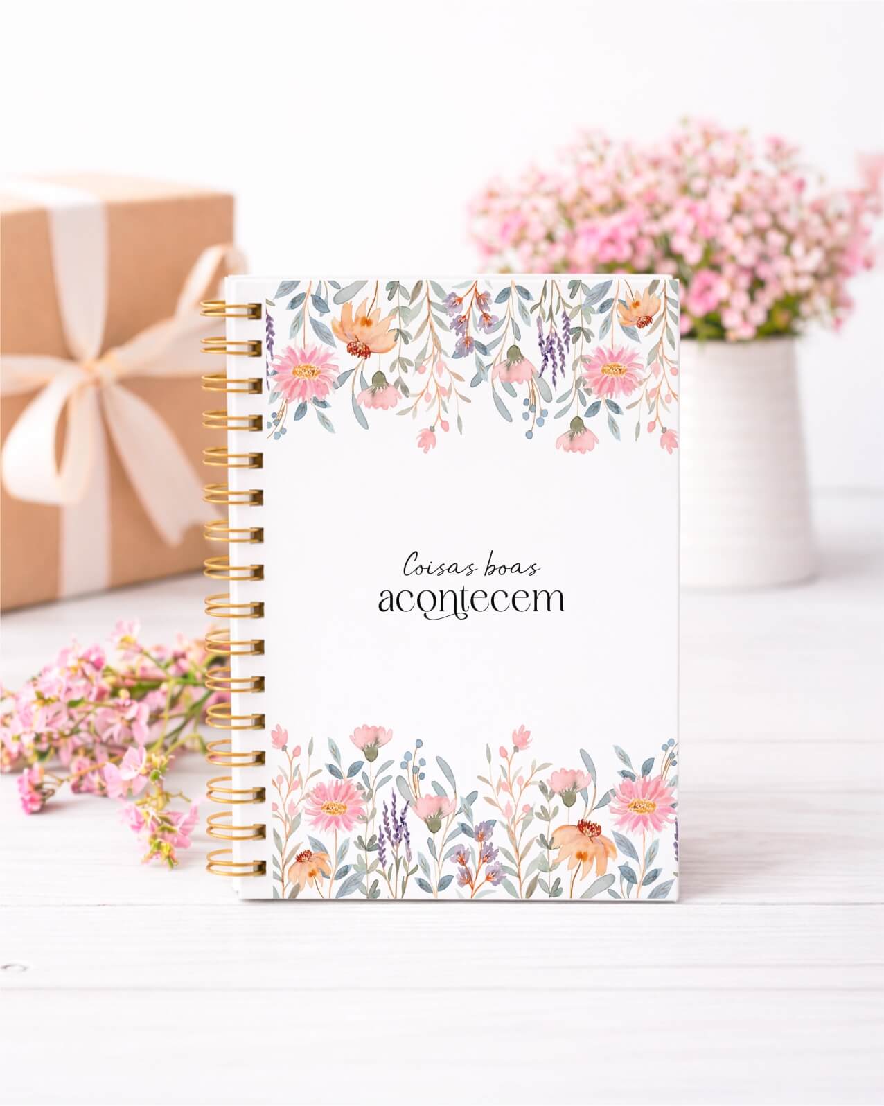 Vintage - Kit Capa de Agenda Florescer 1