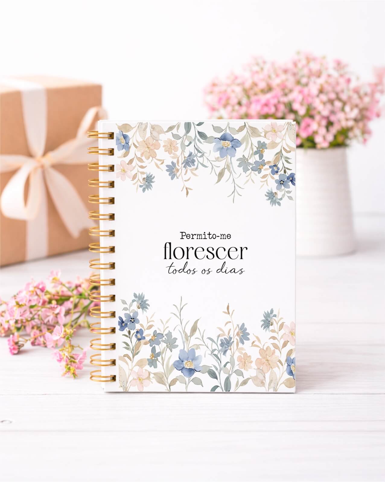 Vintage - Kit Capa de Agenda Florescer 2